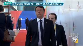 Il piano di Renzi giù lIrpef addio a Equitalia [upl. by Adarbil]