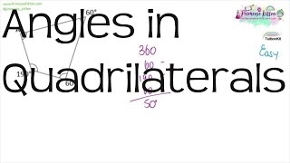 Angles in Quadrilaterals  Maths GCSE and iGCSE Revision [upl. by Carrew]