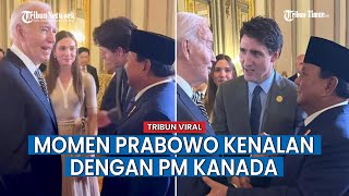 Ekspresi Prabowo saat PM Kanada Kenalkan Putrinya di Depan Biden [upl. by Eynaffit]