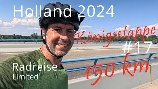 Königs Etappe  150km an den Rhein  Radreise Holland 2024 17 [upl. by Edac]