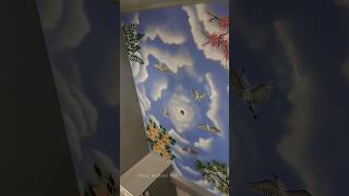 Cilling Sky Painting Design Video art shorts sky [upl. by Names]