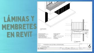 Crear y editar láminas paramétricas con membrete en Revit [upl. by Zipnick547]