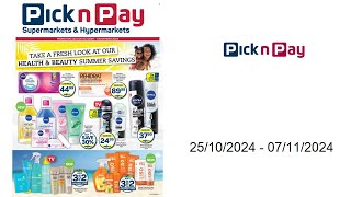 Pick n Pay specials ZA  25102024  07112024 [upl. by Atikim]