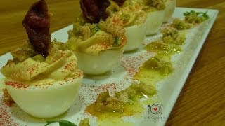 Cómo hacer Huevos Rellenos de Atún  LHCY [upl. by Bej]