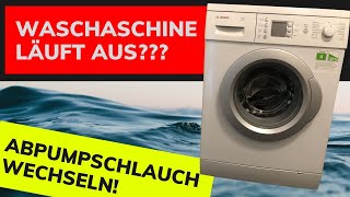 Waschmaschine undicht  Abpumpschlauch wechseln [upl. by Niryt]