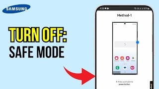 How to Turn Off Safe Mode on Samsung Phone [upl. by Anaihr]