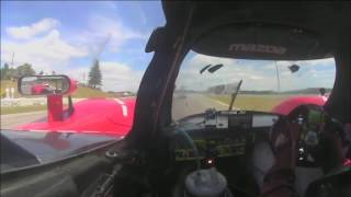 2016 IMSA  Mosport  70 Mazda LMP2 Onboard [upl. by Ddej]