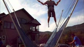 Pinky and the Brain theme sped up on bungee trampoline [upl. by Allecsirp]