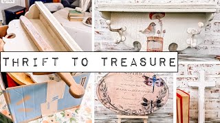 Box Full of Thrifted Goods get Upcycled  Thrift to Treasure  Cleaning out the Hoard  Thrift Flip [upl. by Emixam]