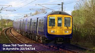 Class 769 on Test Runs in Ayrshire Scotland 220424 [upl. by Claudine]