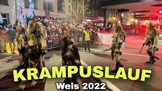 Krampuslauf in Wels 2022 [upl. by Notterb]