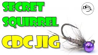 Fly Tying Tutorial The Secret Squirrel CDC Jig  EURO NYMPH Fly Pattern [upl. by Whitver946]