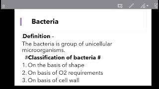 Classification of organism Bacteria [upl. by Aciram]