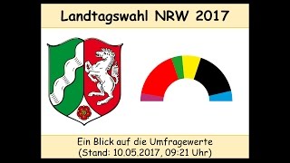 Landtagswahl NordrheinWestfalen 2017 Umfragen  Stand 10052017 Kraft  Laschet [upl. by Nove]