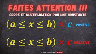 Ordre sur les réels 2 et Multiplication  Doubles inégalités  Encadrement  Seconde [upl. by Soloma975]