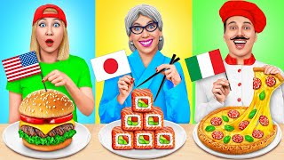 Reto De Cocina Yo vs Abuela  Alimentos De Diferentes Países de Multi DO Challenge [upl. by Adnuhsed]