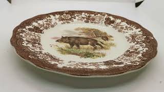 Royal Worcester Palissy China Game Series Wild Boar Dinner Plate [upl. by Tigirb]