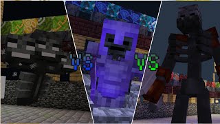 Netherite Wither Skeleton Vs Wither Vs Mutant Wither [upl. by Neelloc427]