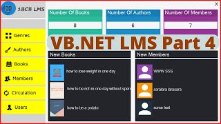 VBNet Project Tutorial  Create a Library Management System Using VBNet And MySQL   Part 4 [upl. by Sotos]