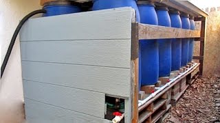 DIY Backyard Rainwater Harvesting Using Repurposed Food Grade Barrels [upl. by Eelik]