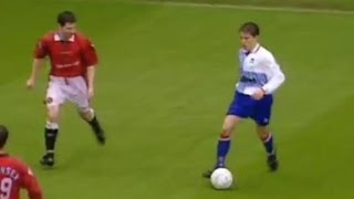 Manchester Utd v Middlesbrough 199697 JUNINHO EMERSON KEANE NEVILLE GOAL [upl. by Krispin94]