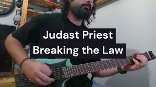 Judas Priest  Breaking The Law  Guitar Cover with SOLO [upl. by Atinuj]