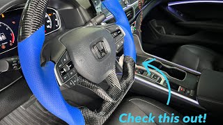 2018 to 2022 honda accord custom steering wheel install [upl. by Airal]