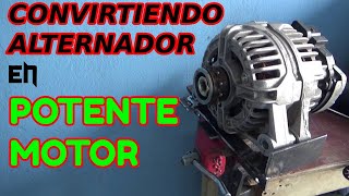 Modificando un Alternador Para usarlo como Motor Bicicleta 100 Eléctrica PARTE 4 [upl. by Alvinia]