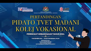 PIDATO TVET MADANI PERINGKAT KEBANGSAAN [upl. by Lahtnero]