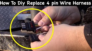 How To Trailer Wiring Harness Replacement 4 Wire [upl. by Edwards]