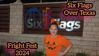 🧡🖤Six Flags Over Texas Fright Fest 2024🎃 [upl. by Latsyrd727]