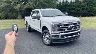 2023 Ford F250 SuperDuty Lariat Start Up Test Drive Walkaround POV and Review [upl. by Siugram23]