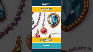 🇬🇧🇩🇰 jewelry  smykker  vocabulary builder  learn English  Lad os lære engelsk [upl. by Killarney]