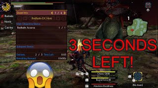 MHGU Stream Highlights 3 SECONDS LEFT ON EX QUEST [upl. by Towroy]