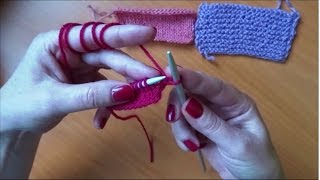 Štrikanje osnovni bodovi Basic Knitting Stitches [upl. by Kanter]