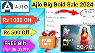 Ajio Big Bold Sale 2024 l Ajio Coupon Code 2024 l big bold sale ajio l ajio offers today l ajio sale [upl. by Albertson]