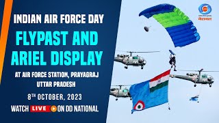 LIVE  Indian Air Force Day  Flypast and Aerial Display  08th October 2023 [upl. by Adnohsat]