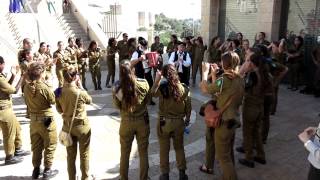 Israeli soldiers dancing in Jerusalem [upl. by Aronaele]