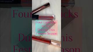 Four Lipsticks for this Festive Season💄ftNykaa Links in Description durgapuja lipstick viral [upl. by Ailima]