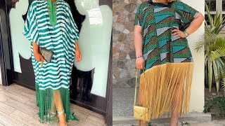 How to Cut and Sew a Simple Bubu gown with Fringe [upl. by Droffig]