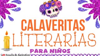 Calaveritas Literarias  Calaveritas CORTAS  Día de muertos [upl. by Haisa]