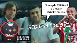 ALMEYDA EXTRAÑA CHIVAS CONFIRMA ORBELÍN PIOJO REGRESA VS ATLAS JERSEY 2025 [upl. by Mellen966]