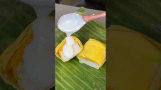 Mango sticky rice musubi mukbang thaifood eatingvideos asmr food eatingsounds mangostickyrice [upl. by Hteik]