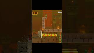 Super Mario Maker 2 Thwamp Lava Cruise Sliding Platform To Finish Level [upl. by Nathanoj67]