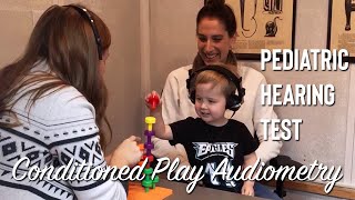 Pediatric Hearing Test  Conditioned Play Audiometry with Rex [upl. by Linc]