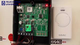 Come programmare il telecomando Faac XT2 433 SLH direttamente dalla ricevente radio [upl. by Danby111]