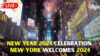 LIVE New Year 2024 Celebrations  Times Square New York  Las Vegas  World Welcomes 2024  IN18L [upl. by Eirised534]