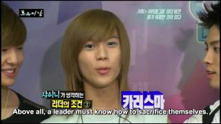 SHINee Interview quotQualities a Leader Should Havequot ENG SUB [upl. by Ahtnams82]