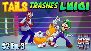 Tails Trashes Luigi  Cartoon Beatbox Battles DT [upl. by Ihsar522]