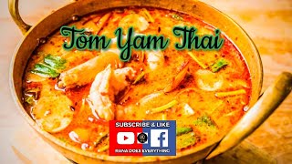 Che Nom RESEPI TOMYAM THAI CAMPUR Tomyam Goong dengan Homemade Paste CIK NOM Tomyam Putih ala Thai [upl. by Ezana]